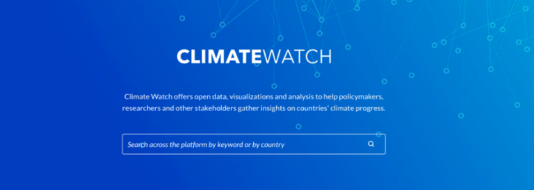 Climate Watch – Datos sobre cambio climático